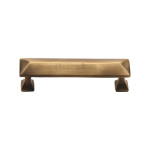 M Marcus Heritage Brass Pyramid Design Cabinet Handle 96mm Centre to Centre